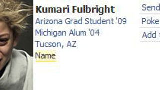 Kumari Fulbright's Facebook: Don't Have Pitty, "My Only Job Is Looking Cute!"